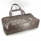 Gucci Handbag GG Supreme Tote Leather Metallic Pink Silver — view 3