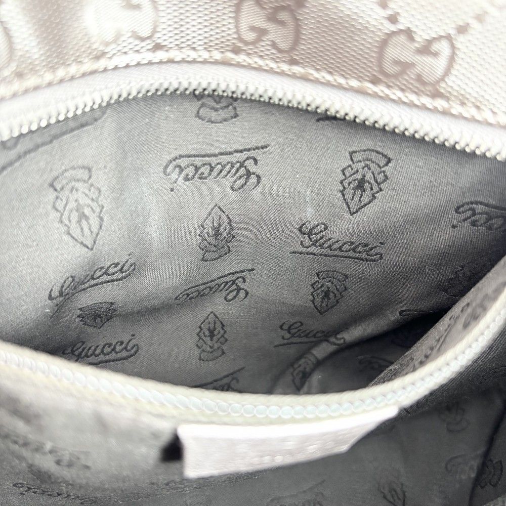Gucci Handbag GG Supreme Tote Leather Metallic Pink Silver — view 9