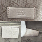 Gucci Handbag GG Supreme Tote Leather Metallic Pink Silver — view 5