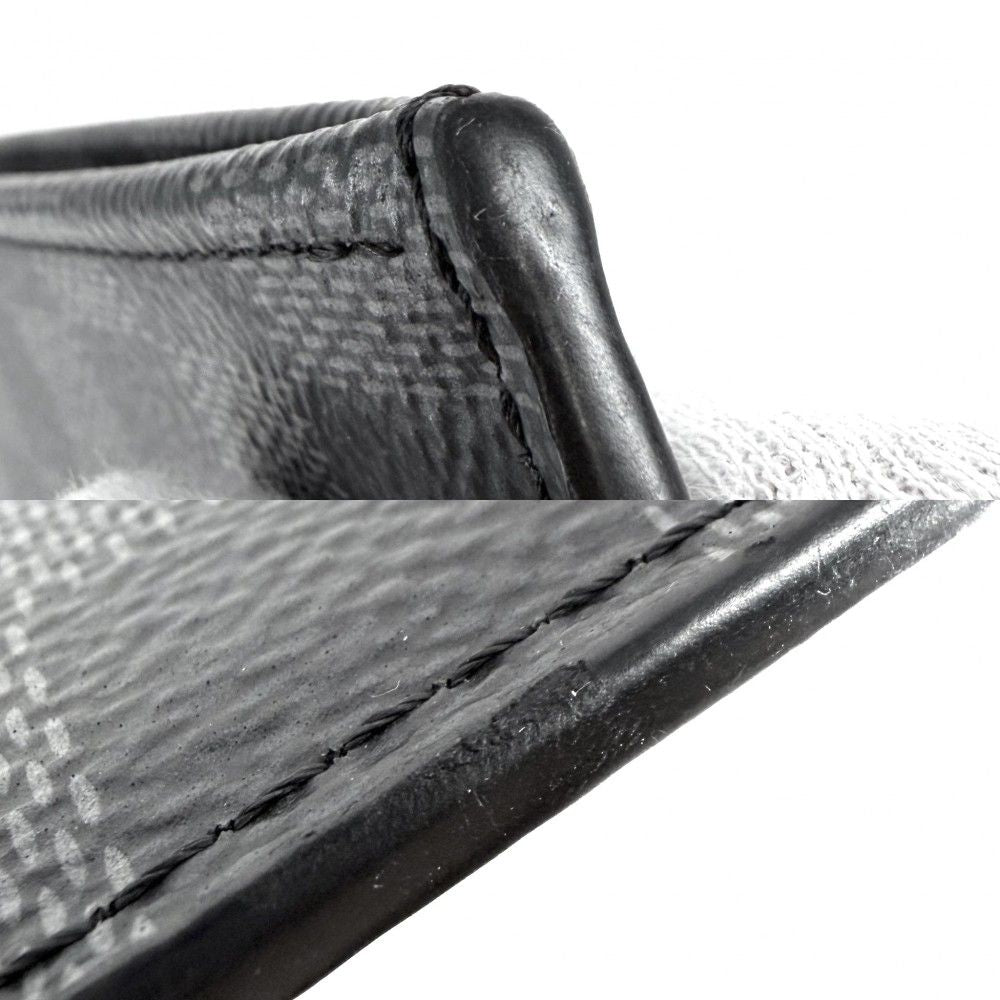 Louis Vuitton Clutch Damier Graphite Pochette Jour GM Second Black Silver — view 6
