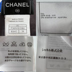 Chanel Tank Top Scarf Set Sleeveless Top 34 Blue Gray Silk Spandex Spring Summer — view 6