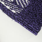 Dior Homme Knit Diamond Striped Sweater Top XS Purple White Wool Polyester — view 8