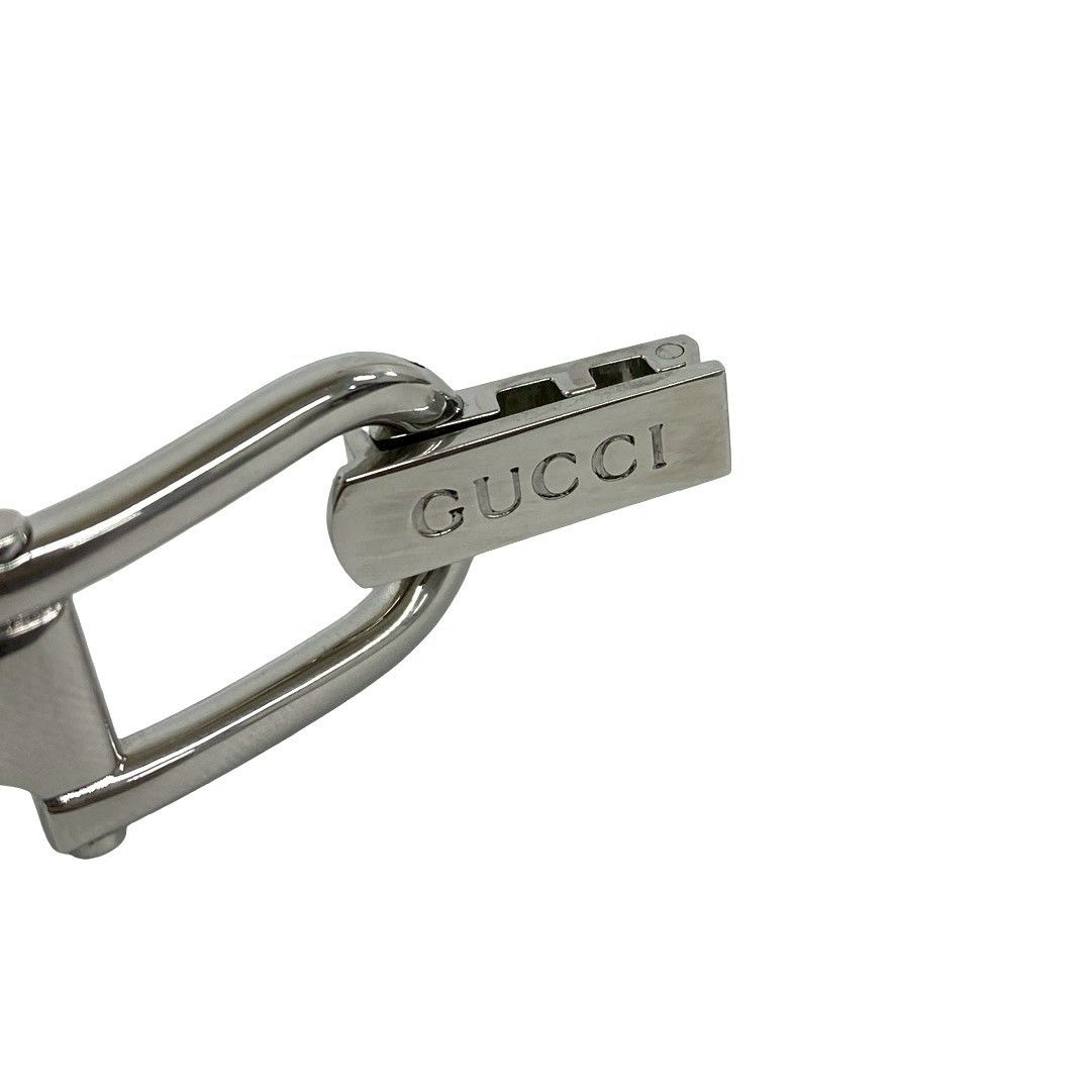 Gucci Bangle Watch Leaf Pattern Stainless Steel Quartz Wrist Silver — view 3