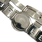 Fendi Orologi Logo Motif Stainless Steel Quartz Watch Wrist Silver — view 5
