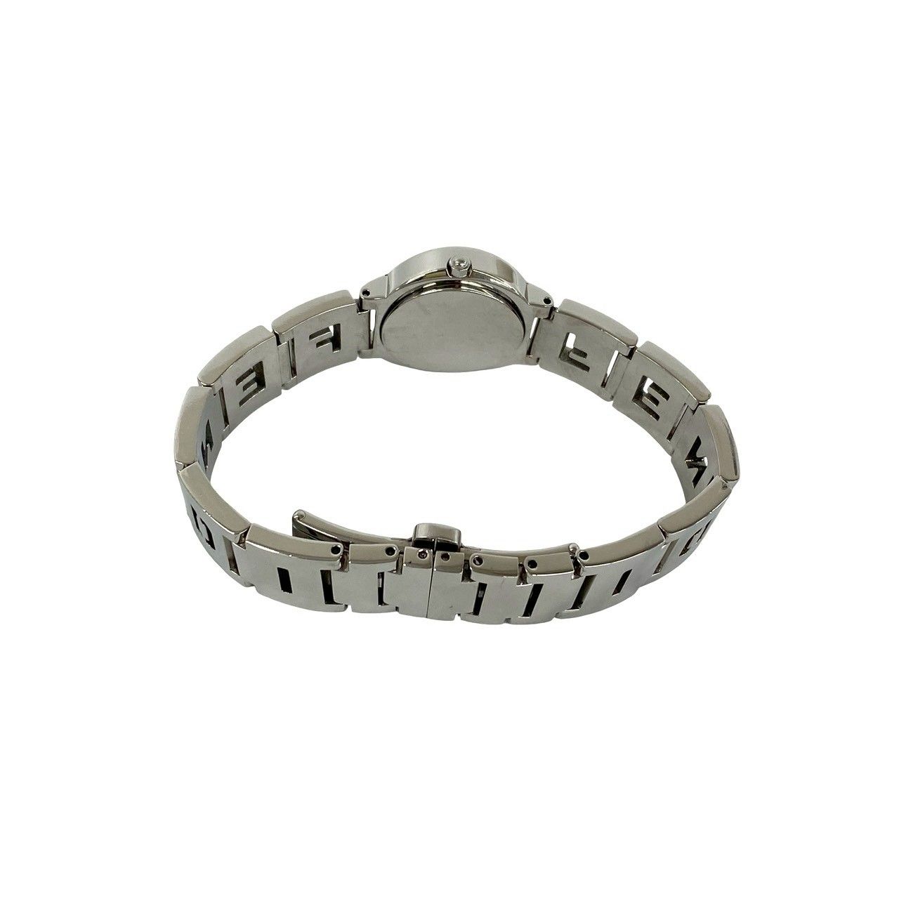 Fendi Orologi Logo Motif Stainless Steel Quartz Watch Wrist Silver — view 8