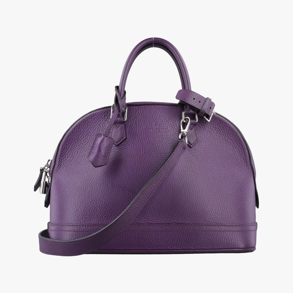 Louis Vuitton Parnascea Alma PM Violet Taurillon Leather Handbag
