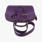 Louis Vuitton Parnascea Alma PM Violet Taurillon Leather Handbag — view 8