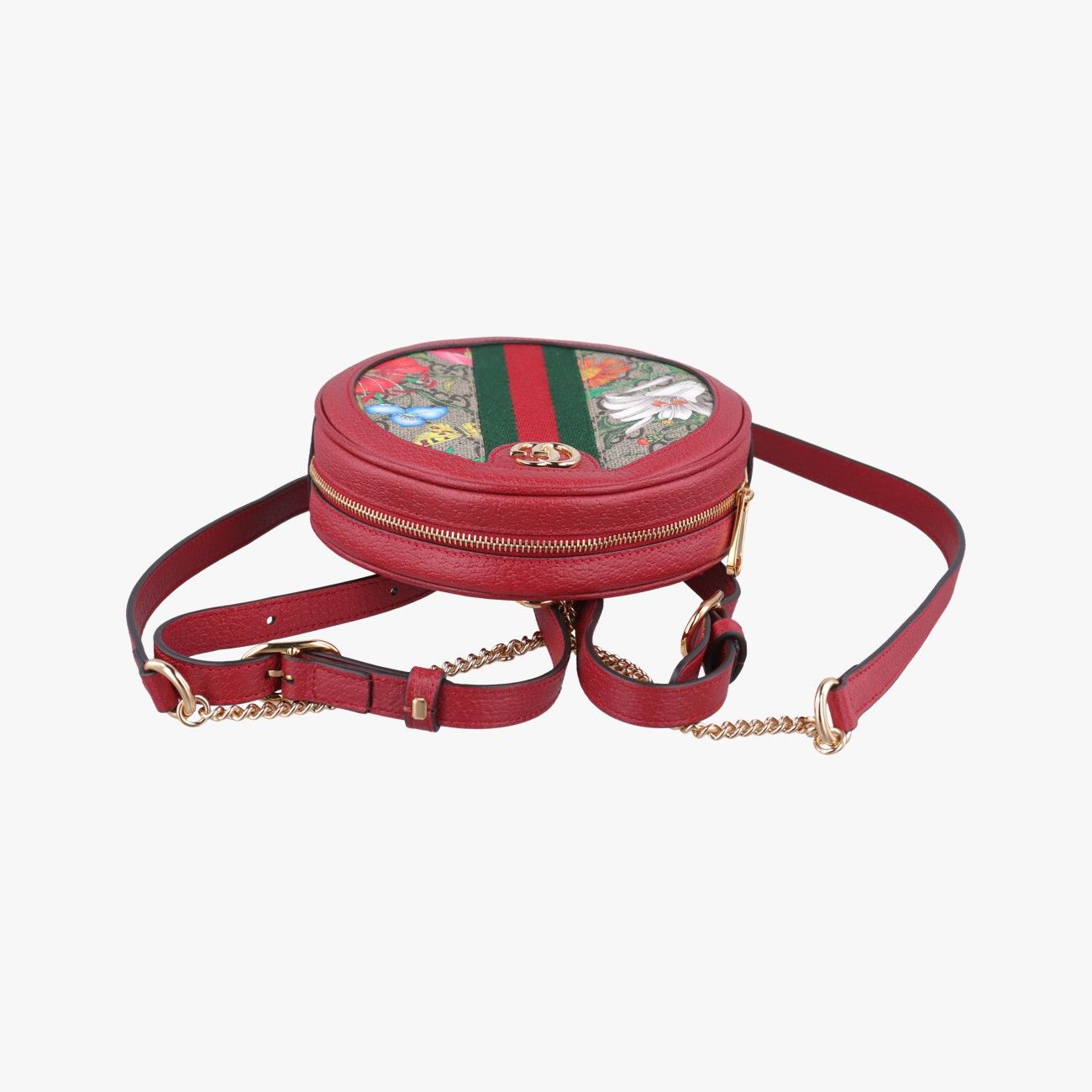 Gucci Ophidia Multicolor Canvas Leather Backpack — view 8