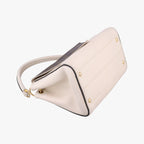Louis Vuitton Double Brown Cream Monogram Canvas Taurillon Leather Shoulder — view 7