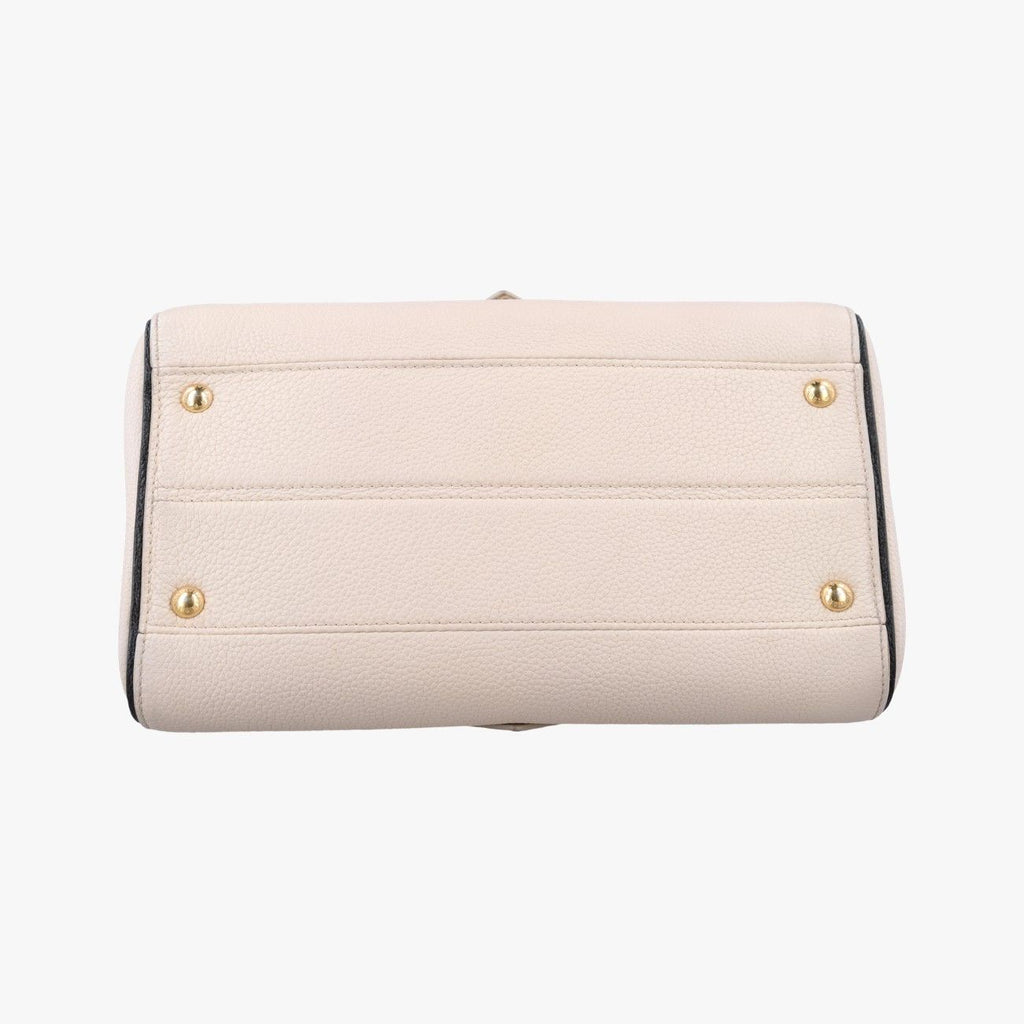 Louis Vuitton Double Brown Cream Monogram Canvas Taurillon Leather Shoulder — view 3