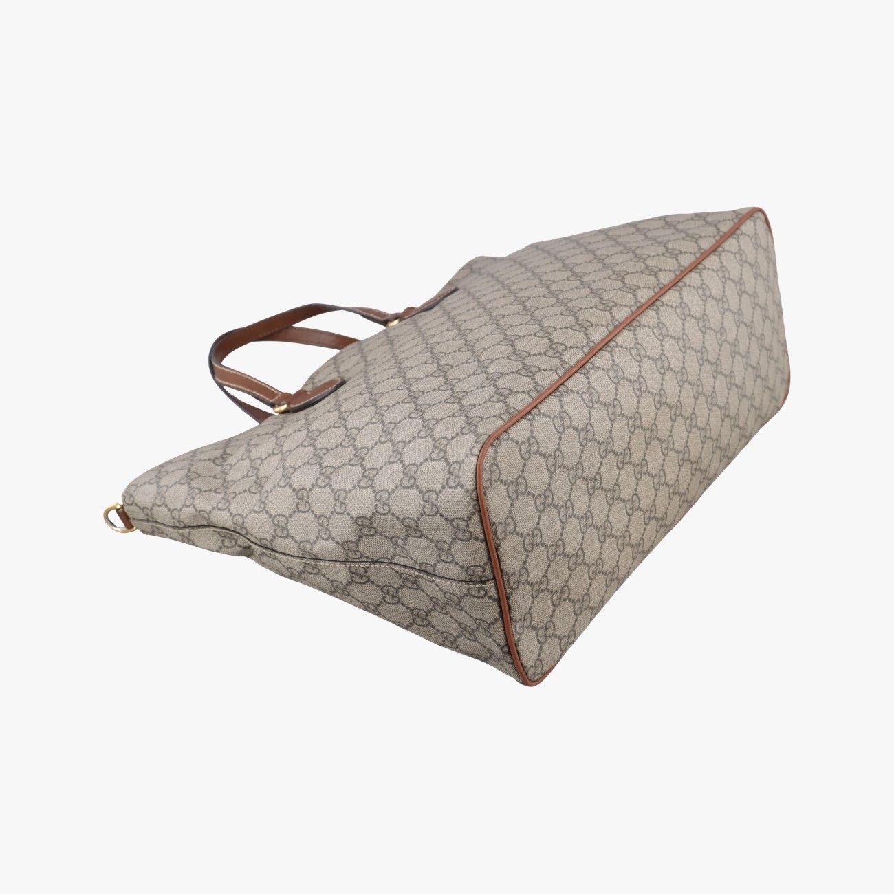 Gucci GG Supreme Brown Beige Canvas Leather Shoulder — view 7