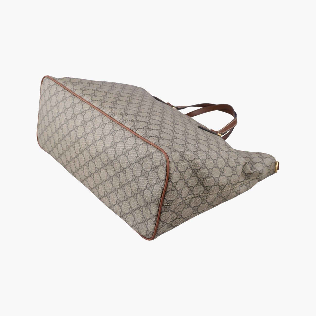 Gucci GG Supreme Brown Beige Canvas Leather Shoulder — view 4
