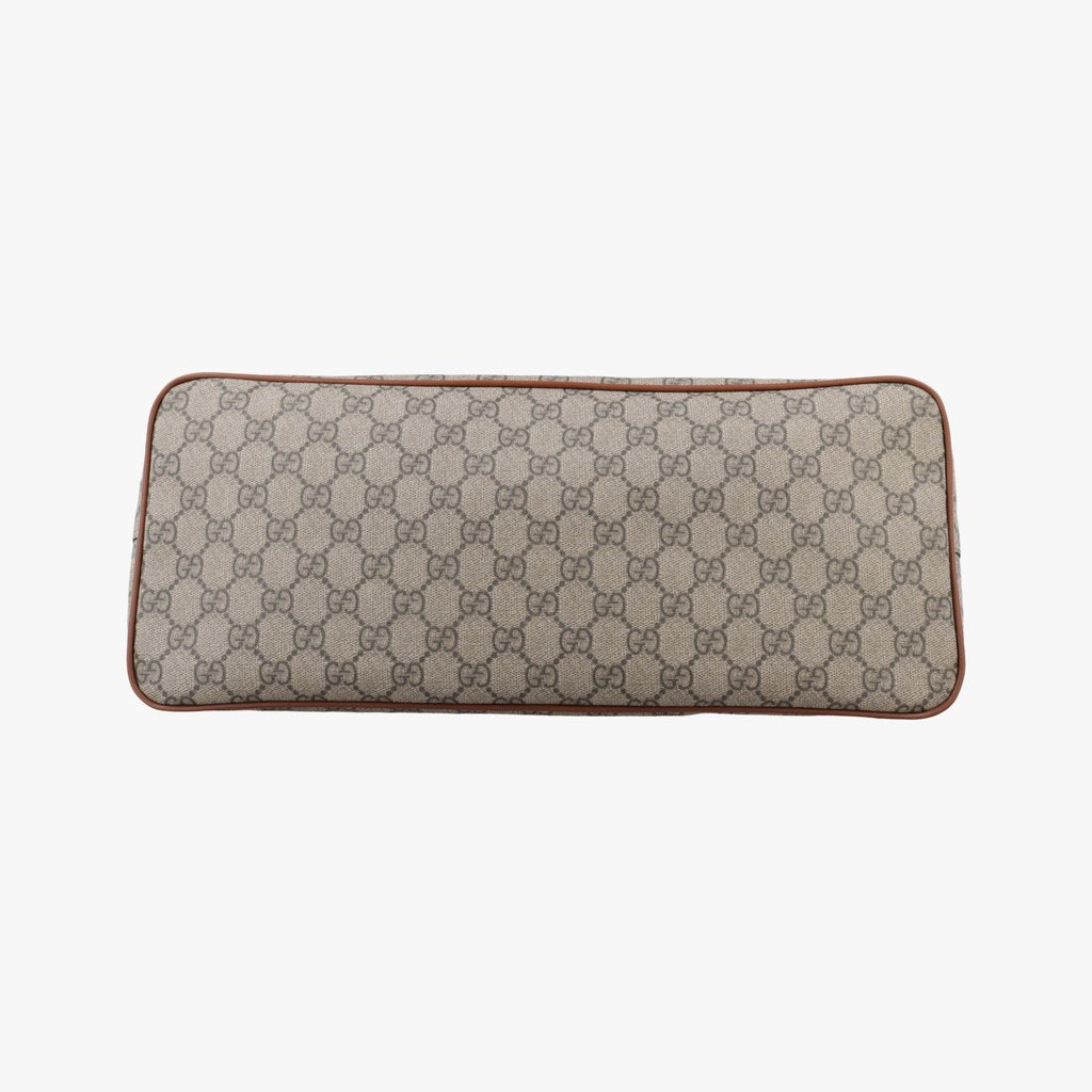 Gucci GG Supreme Brown Beige Canvas Leather Shoulder — view 3