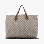 Gucci GG Supreme Brown Beige Canvas Leather Shoulder — view 2