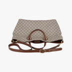 Gucci GG Supreme Brown Beige Canvas Leather Shoulder — view 8