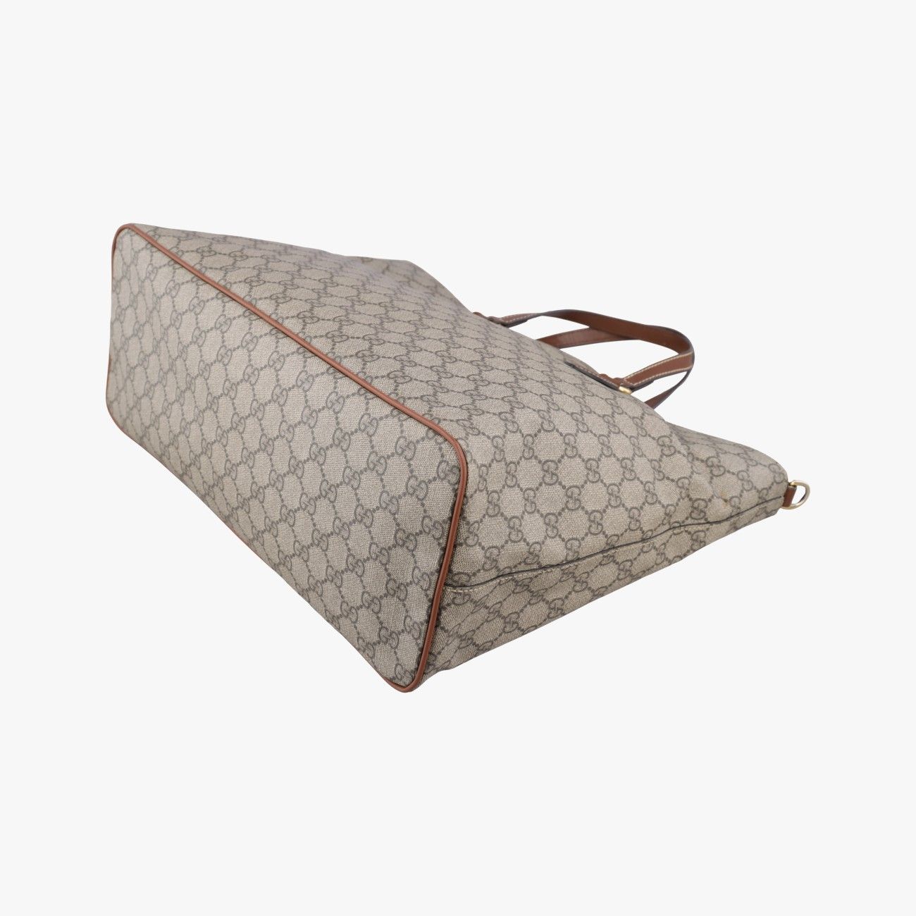 Gucci GG Supreme Brown Beige Canvas Leather Shoulder — view 6