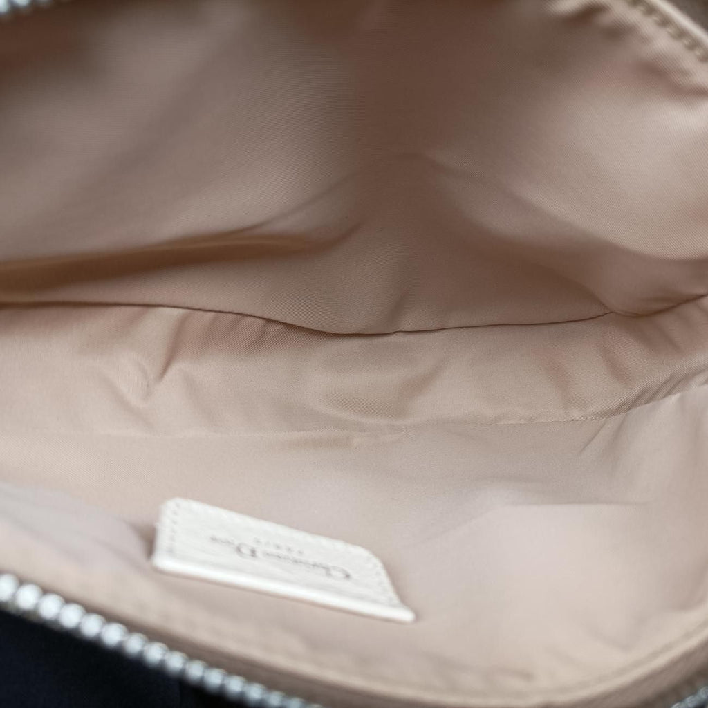 Dior Saddle Beige Canvas Flower Embroidery MC Shoulder — view 9
