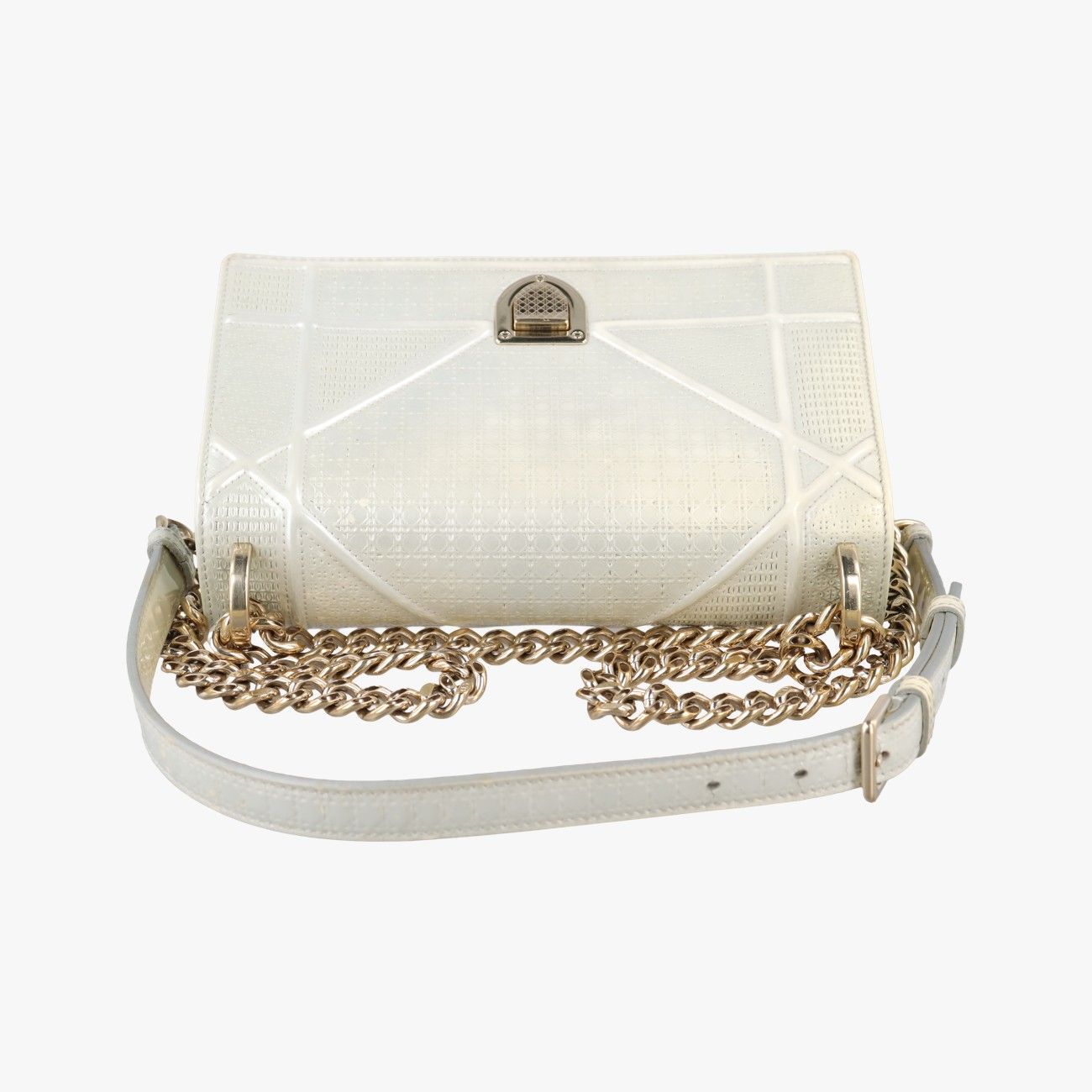 Dior Diorama White Leather Shoulder — view 8