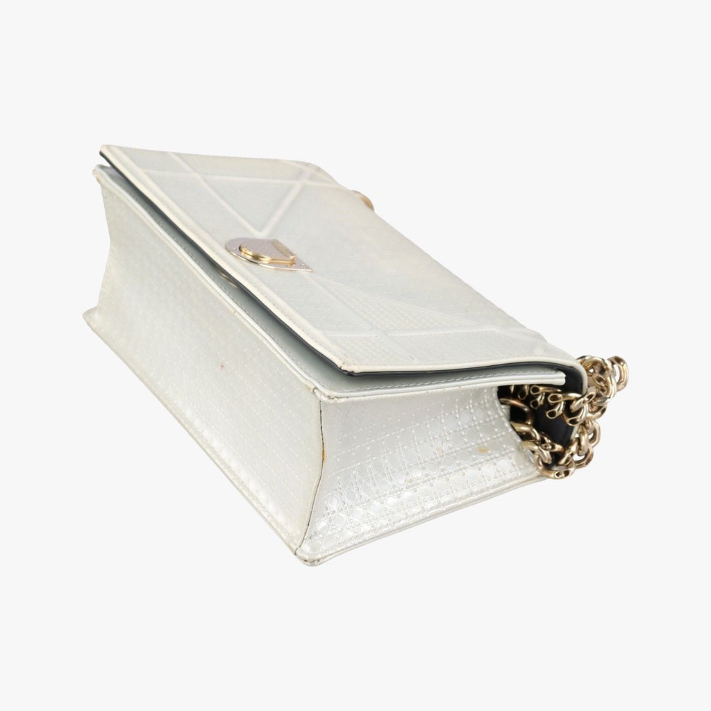 Dior Diorama White Leather Shoulder — view 4