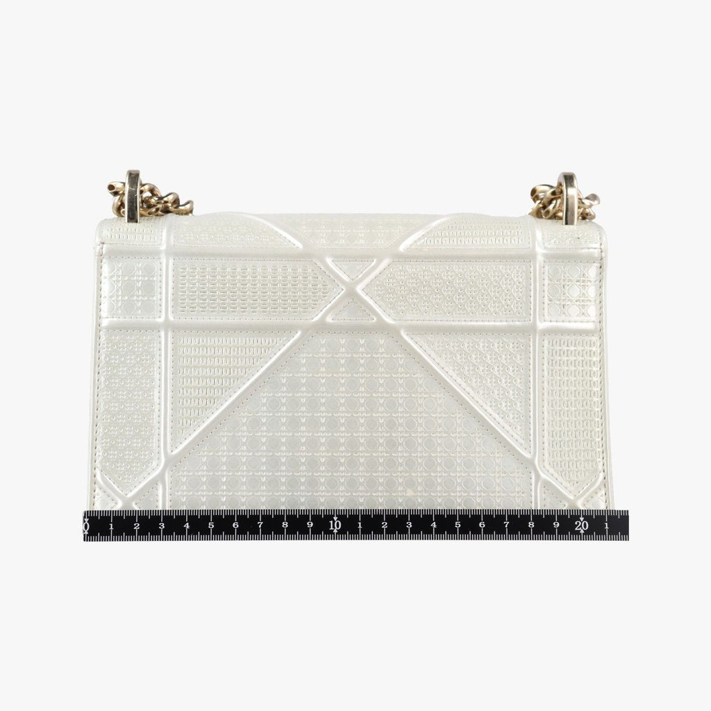 Dior Diorama White Leather Shoulder — view 2