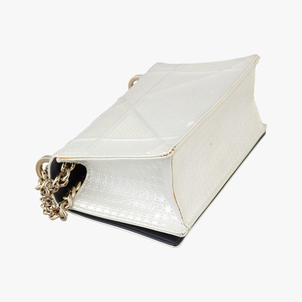 Dior Diorama White Leather Shoulder — view 7