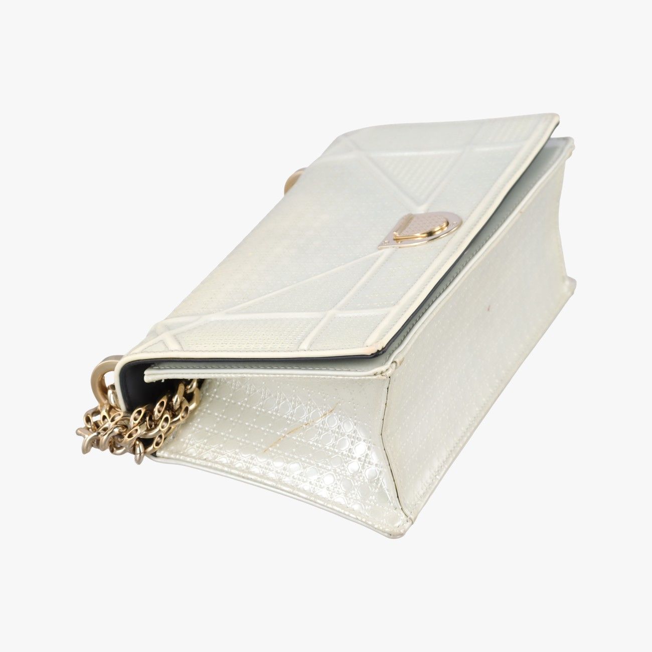 Dior Diorama White Leather Shoulder — view 5