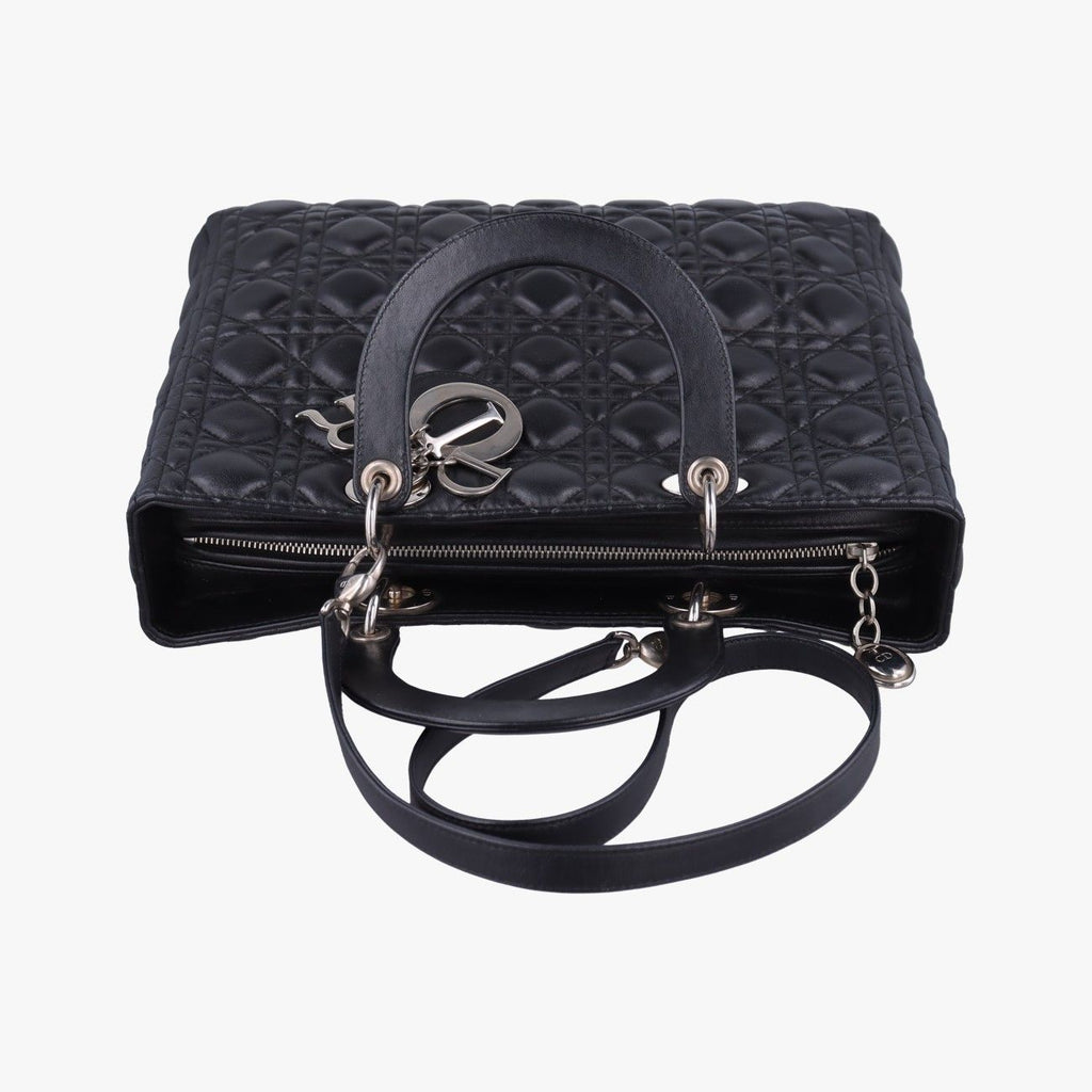Dior Lady Black Lambskin Handbag — view 8