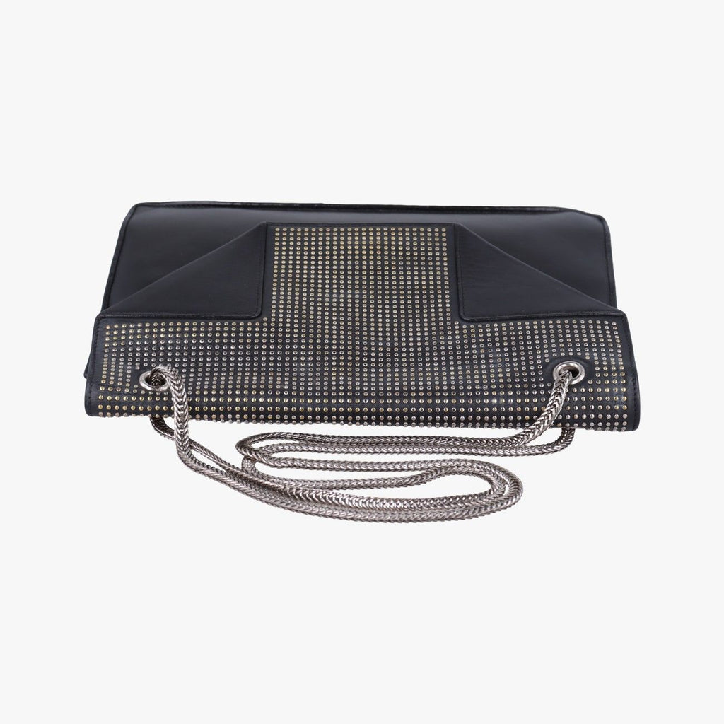 Saint Laurent Betty Black Leather Shoulder — view 8