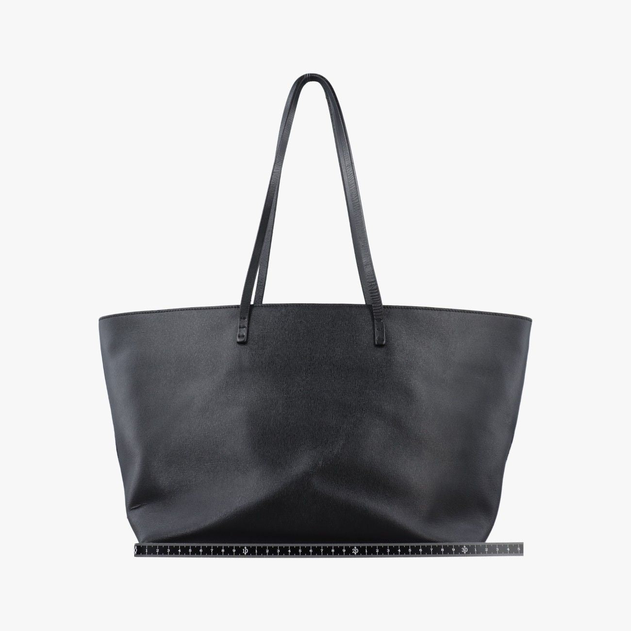 Fendi Print Roll Tote Black Leather — view 2