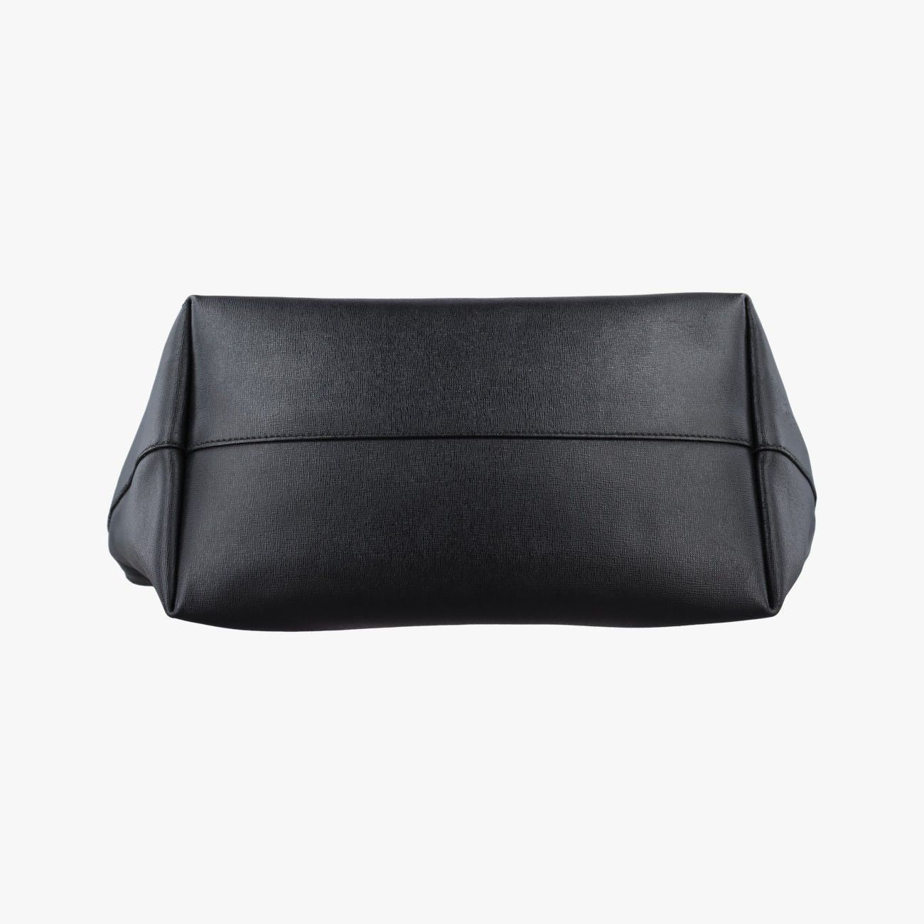Fendi Print Roll Tote Black Leather — view 3