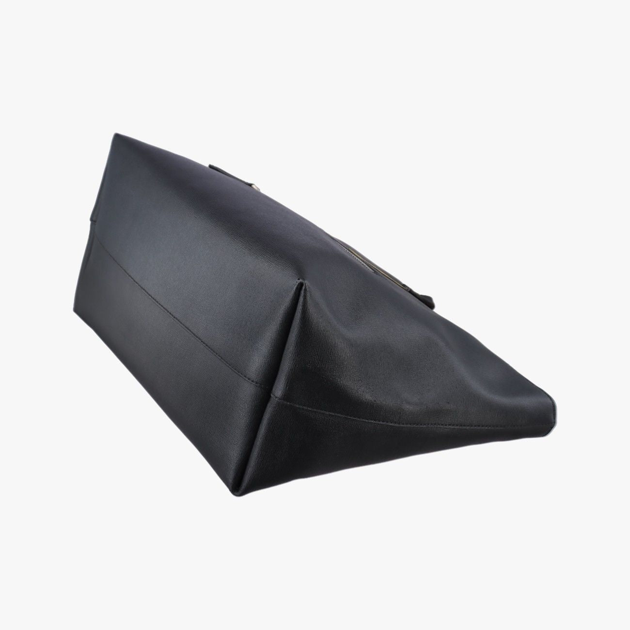 Fendi Print Roll Tote Black Leather — view 4