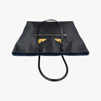 Fendi Print Roll Tote Black Leather — view 8