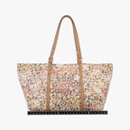 Fendi Zucchino Pattern Brown Multicolor Canvas Handbag — view 2