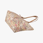 Fendi Zucchino Pattern Brown Multicolor Canvas Handbag — view 6