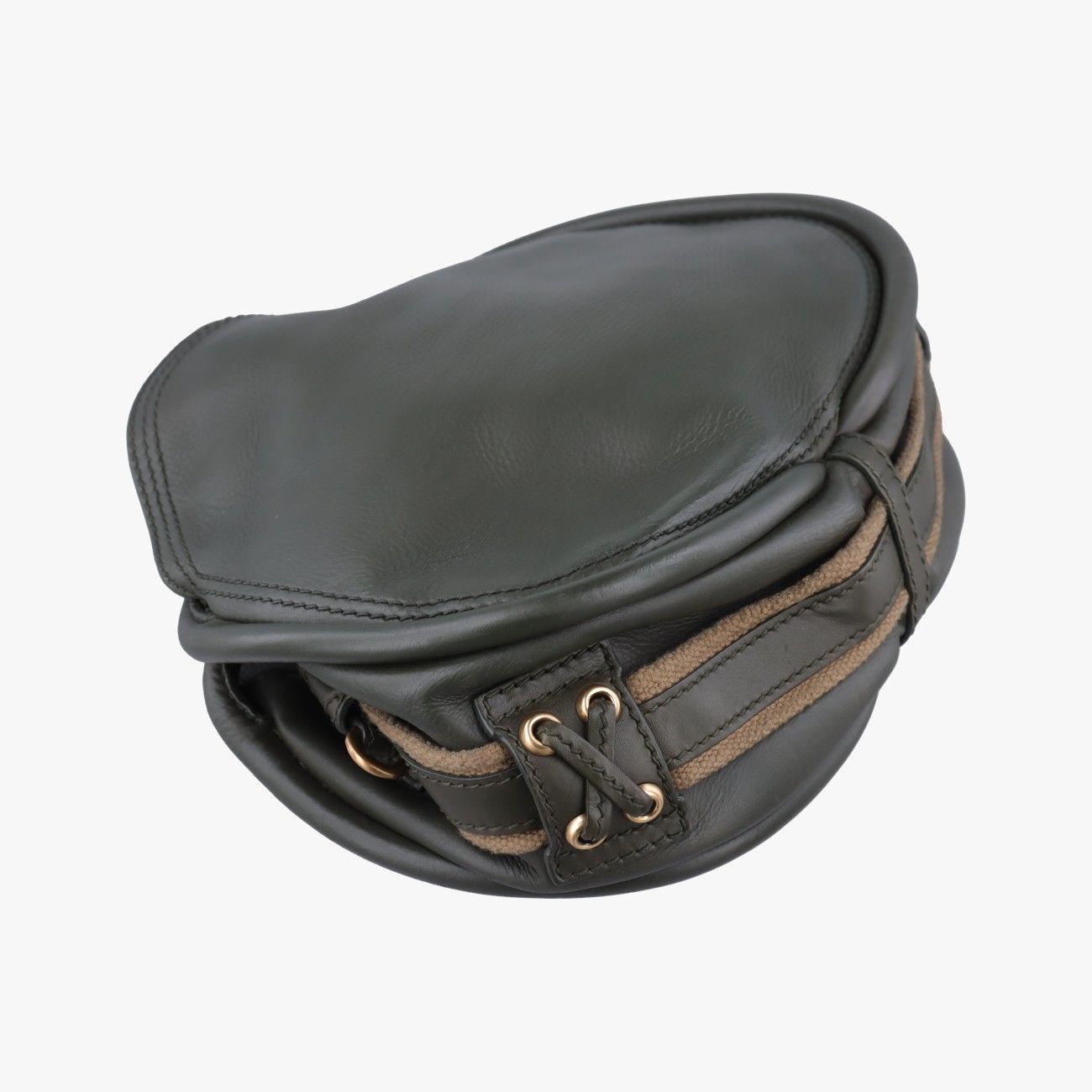 Dior Lattice Messenger Green Leather — view 7