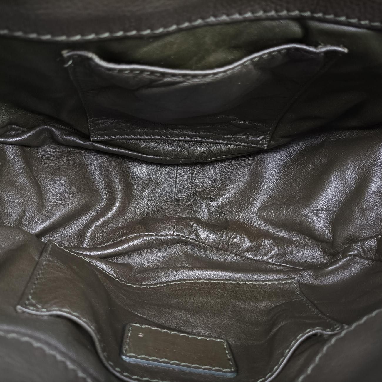Dior Lattice Messenger Green Leather — view 9