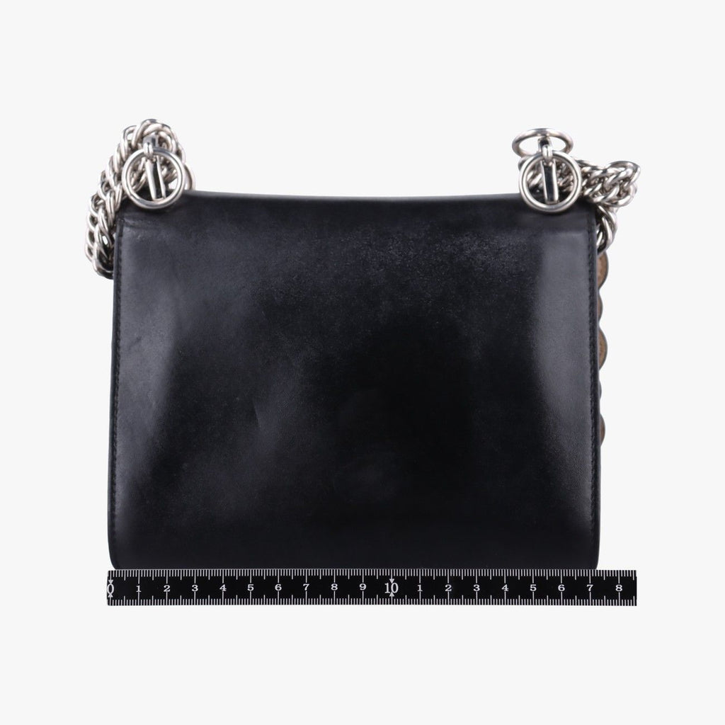 Fendi Studded Canai Black Leather Shoulder — view 2