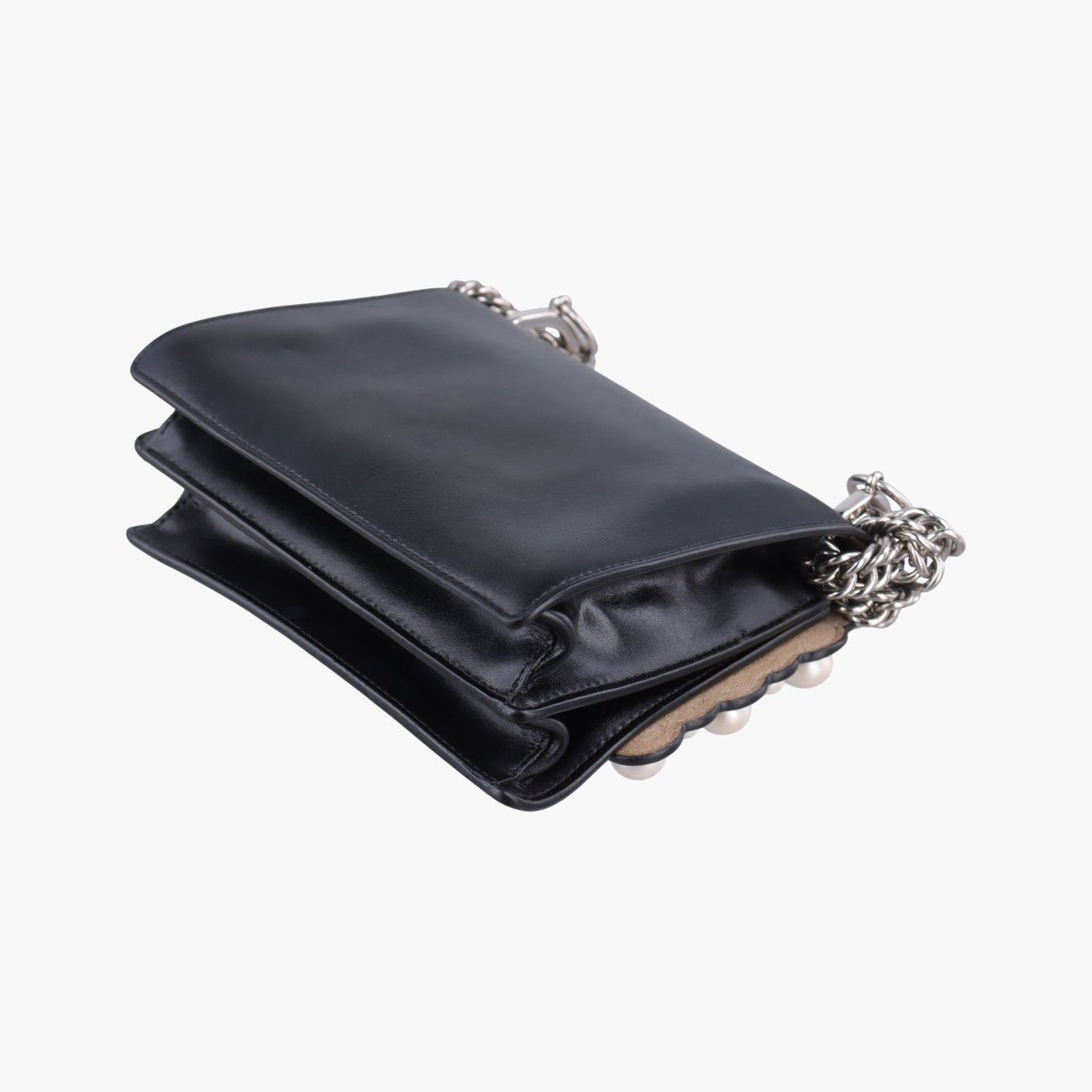 Fendi Studded Canai Black Leather Shoulder — view 6