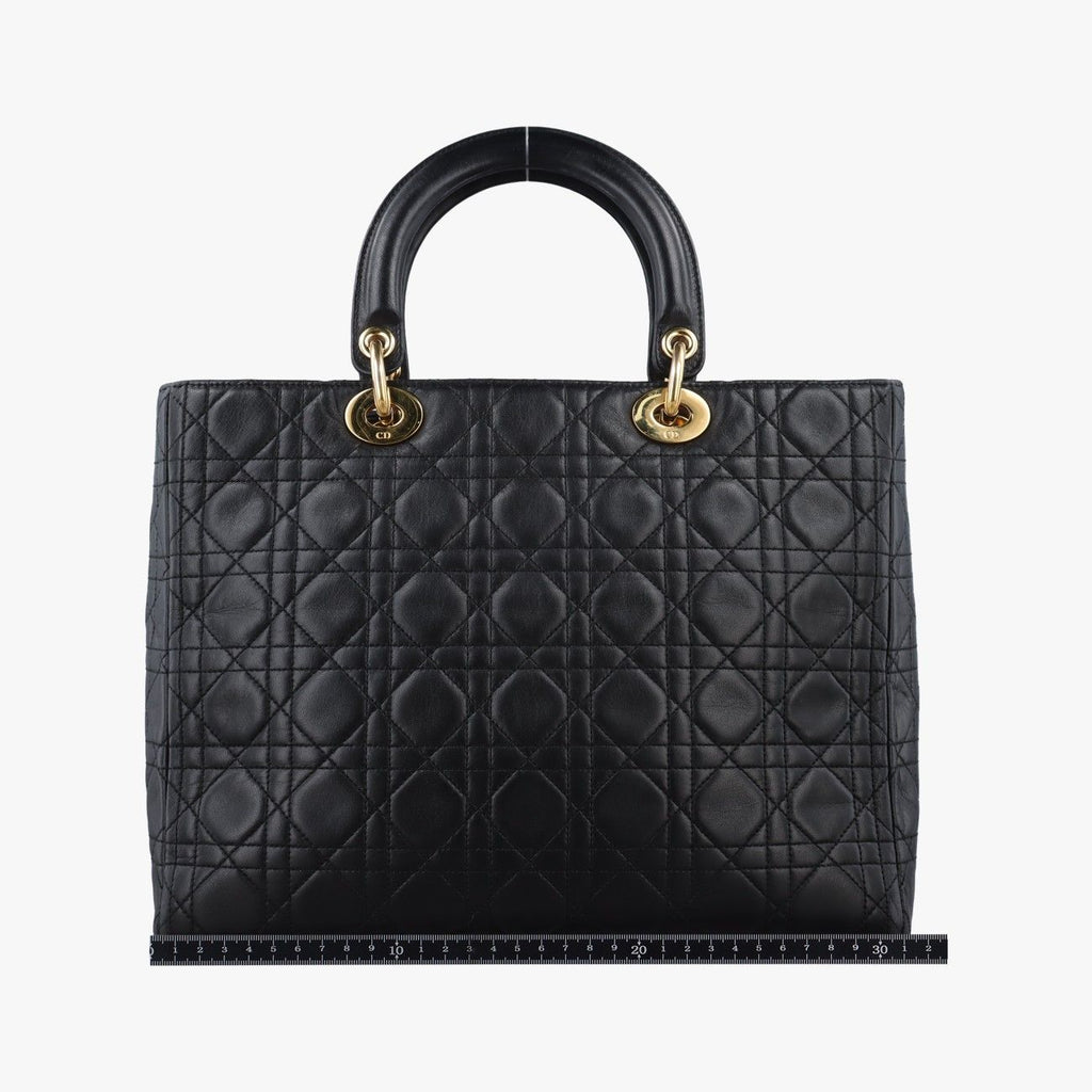 Dior Lady Black Lambskin Handbag — view 2