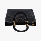 Dior Lady Black Lambskin Handbag — view 8