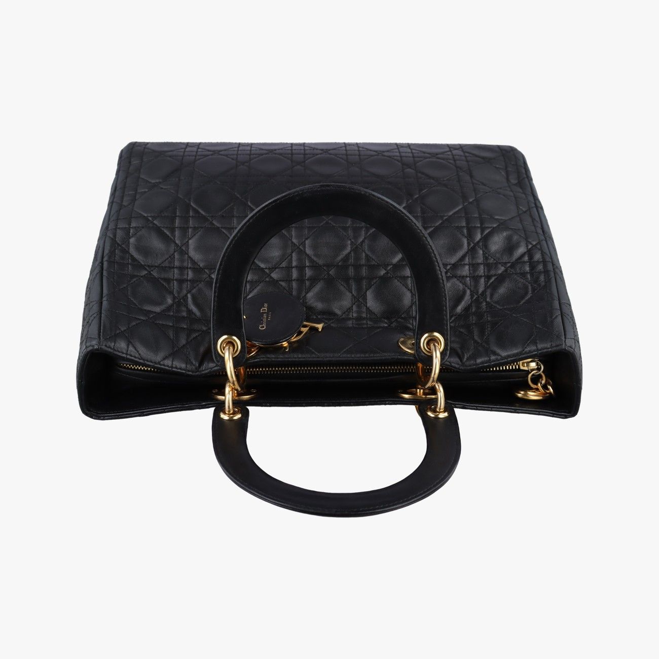 Dior Lady Black Lambskin Handbag — view 8
