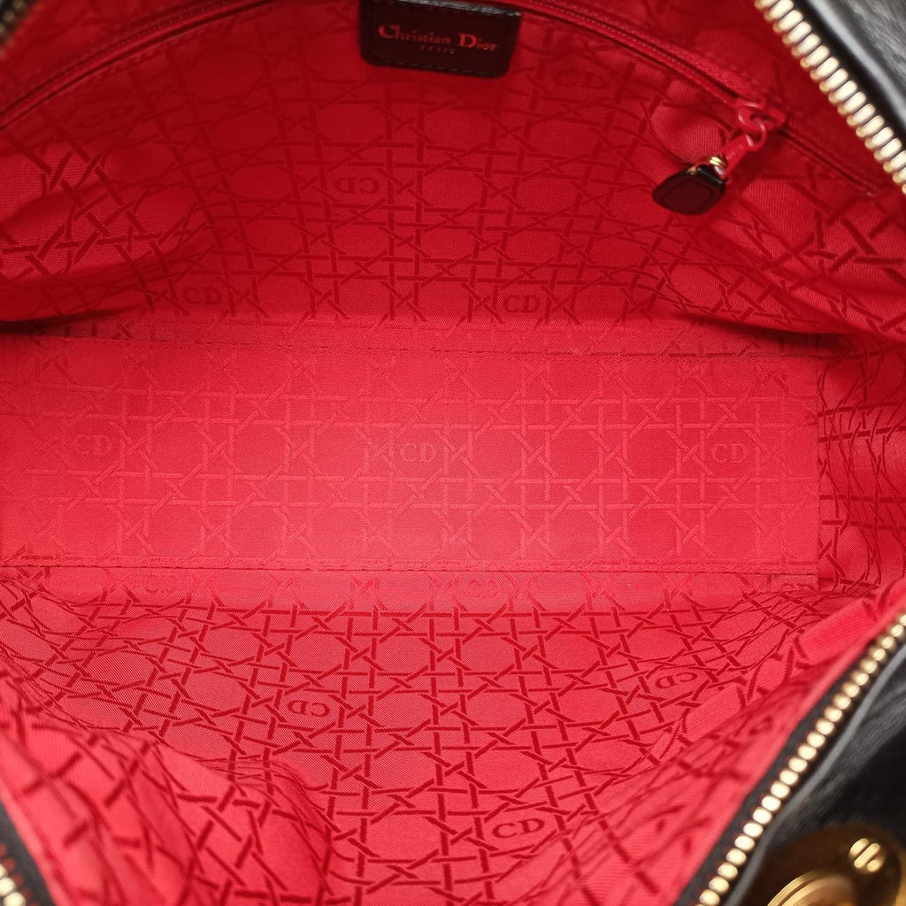 Dior Lady Black Lambskin Handbag — view 9