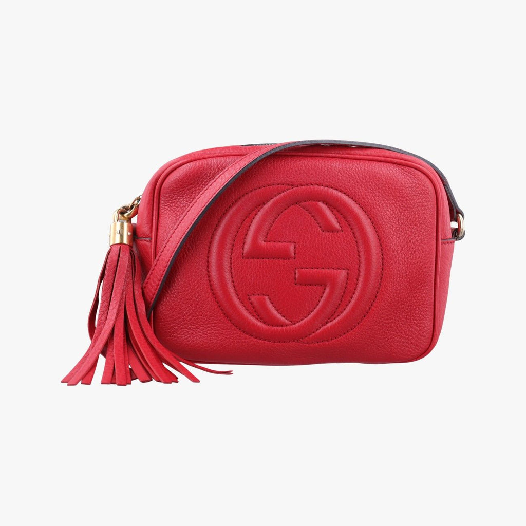 Gucci Soho Red Leather Shoulder