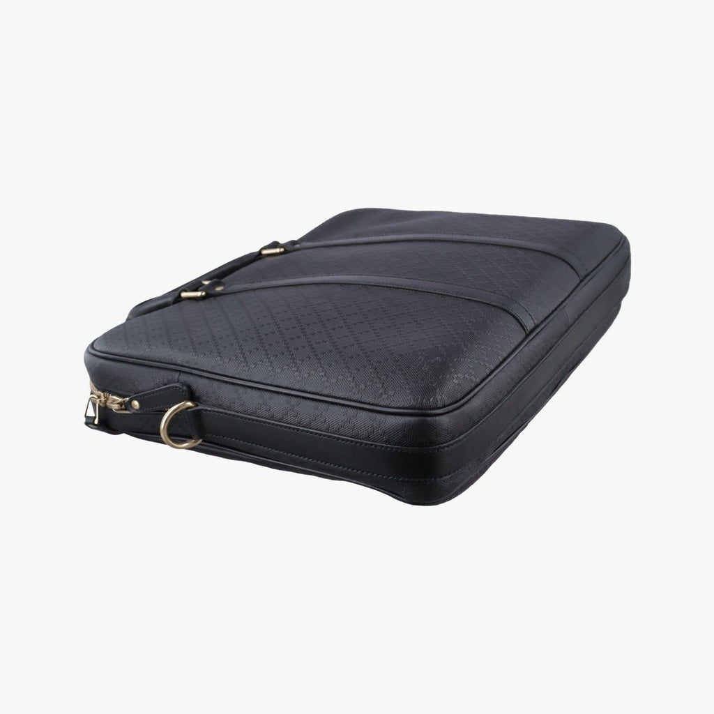 Gucci Diamante Black Leather Handbag — view 7