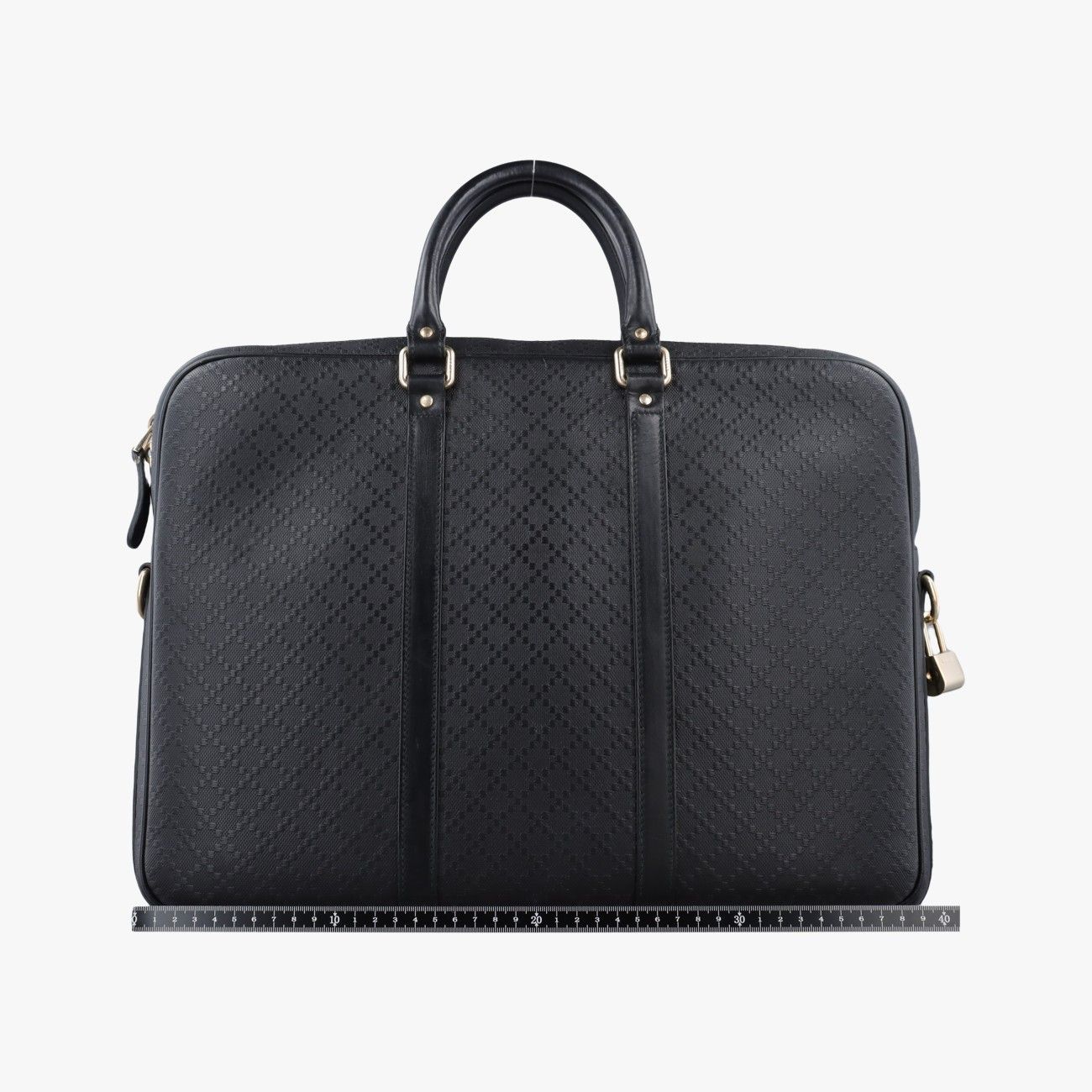 Gucci Diamante Black Leather Handbag — view 2