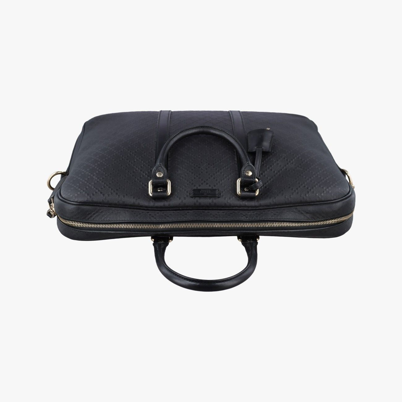 Gucci Diamante Black Leather Handbag — view 8