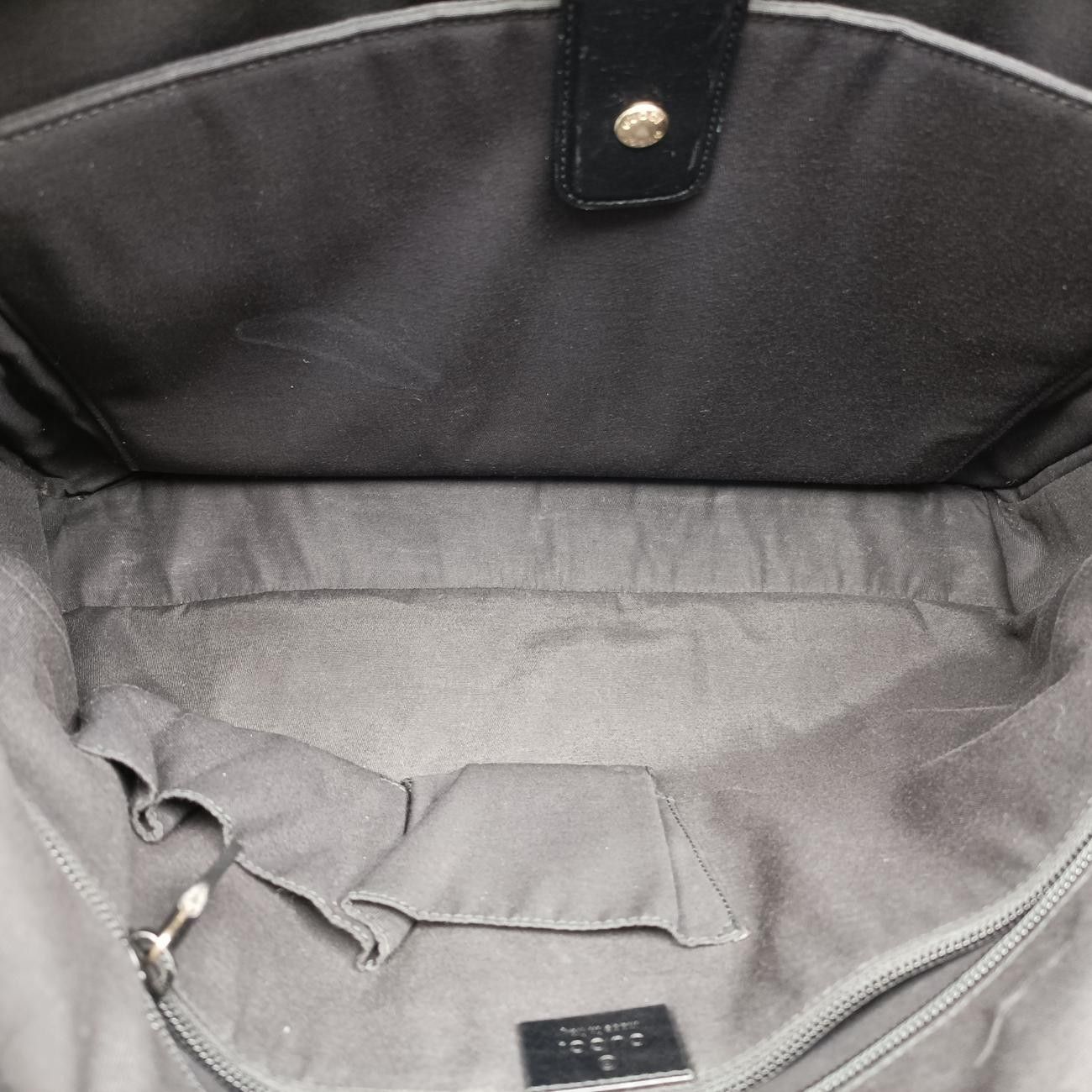 Gucci Diamante Black Leather Handbag — view 9