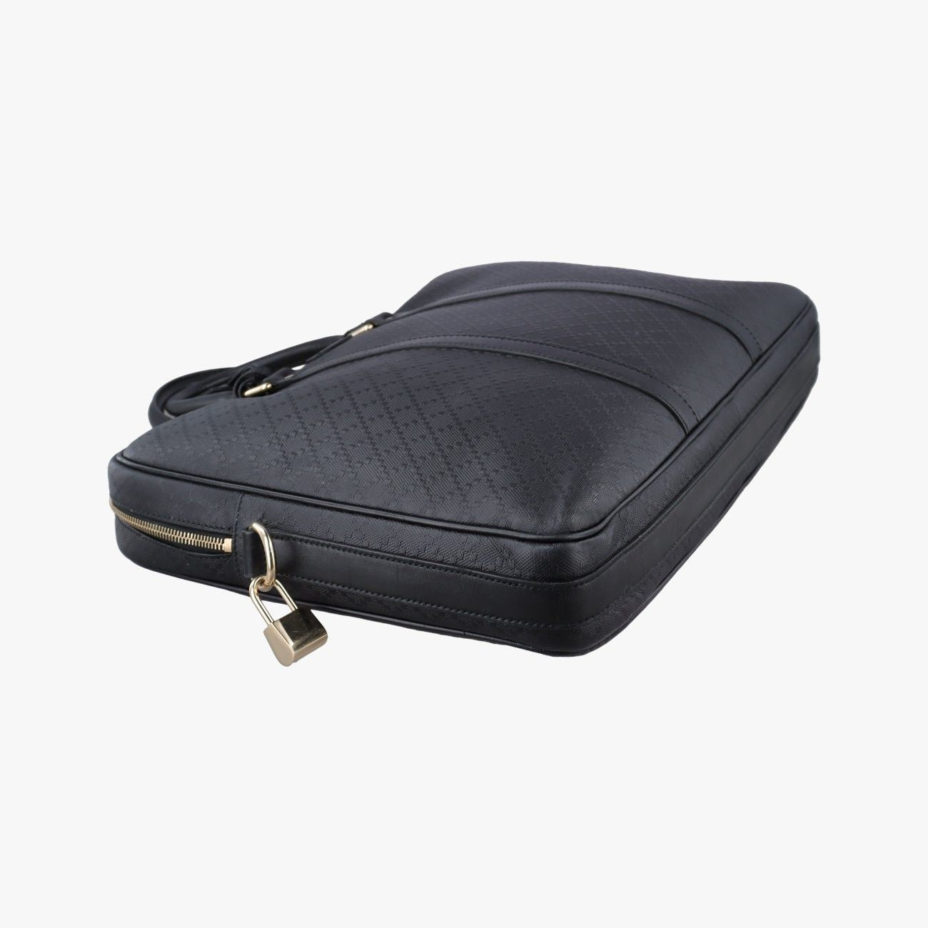 Gucci Diamante Black Leather Handbag — view 5