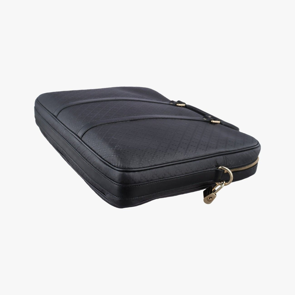 Gucci Diamante Black Leather Handbag — view 6