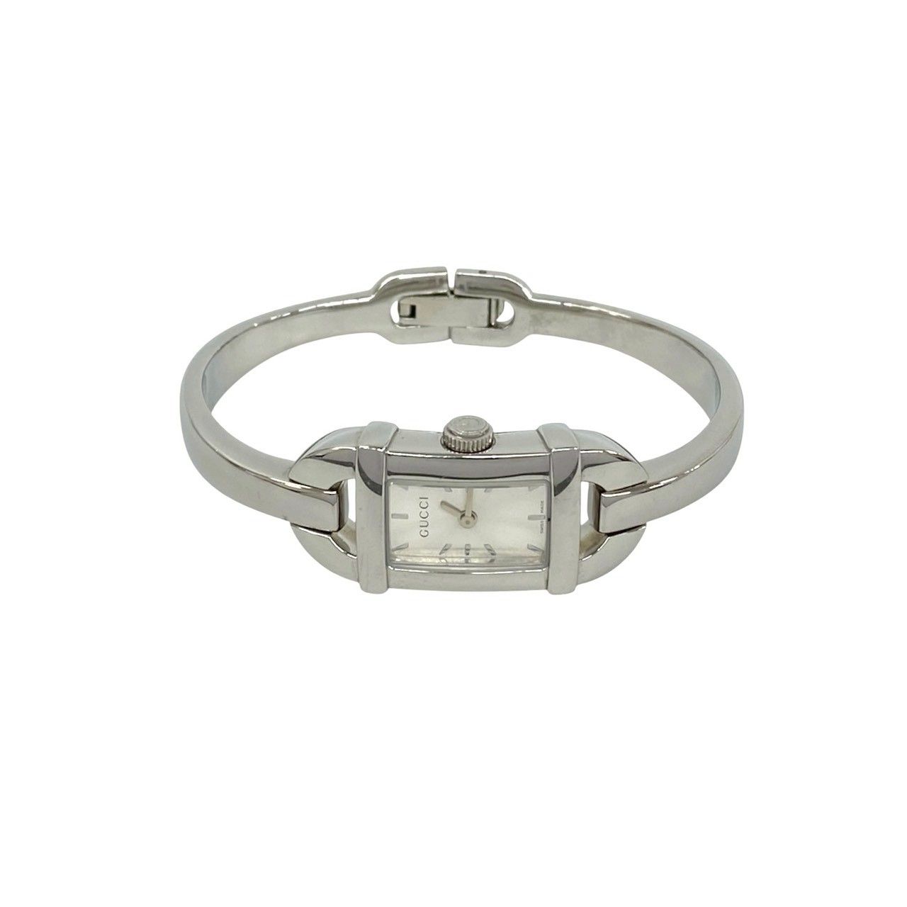 Gucci Bangle Watch Stainless Steel Quartz Wrist Silver — view 7